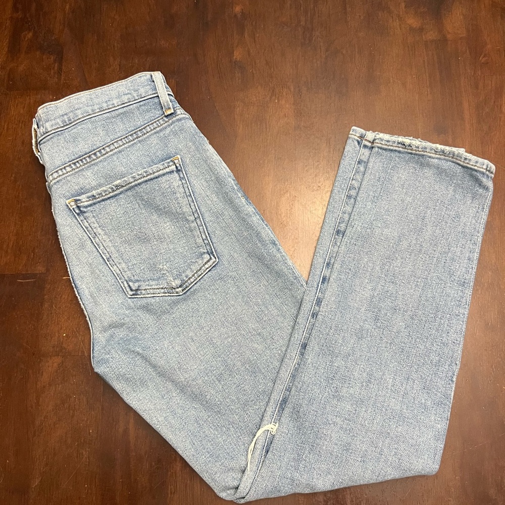 Agolde Toni Light Blue Straight Leg Jeans